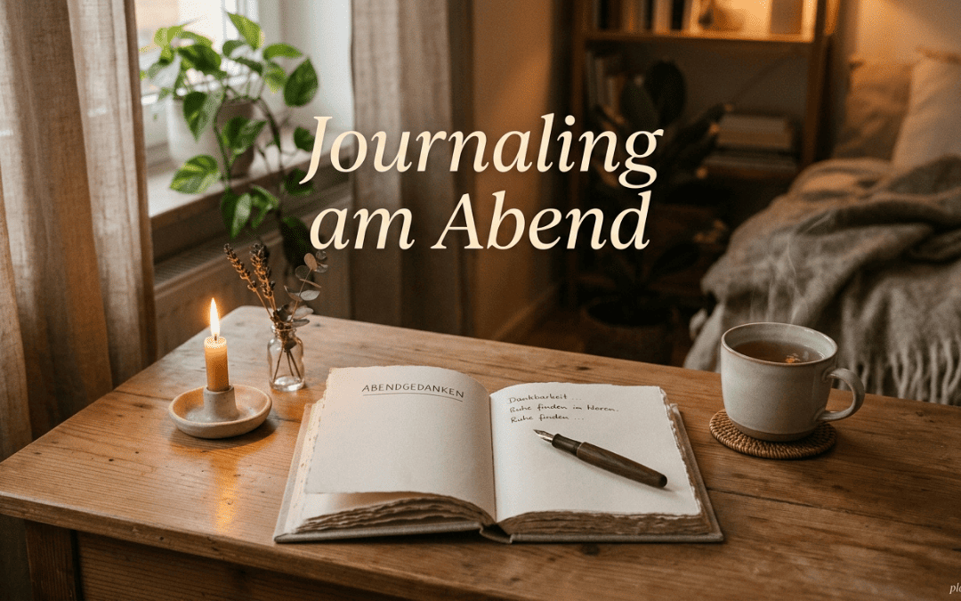Journaling am Abend: 7 Schreibfragen, wenn innerlich alles zu laut ist