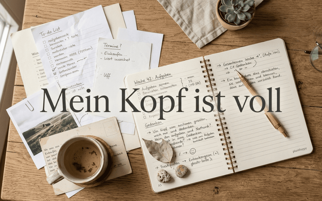 Mein Kopf ist voll und ich weiß nicht, womit ich anfangen soll