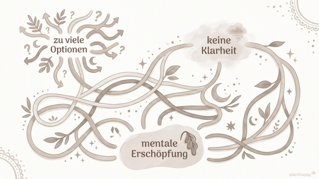 Infografik Warum kleine Entscheidungen plötzlich so anstrengend sind